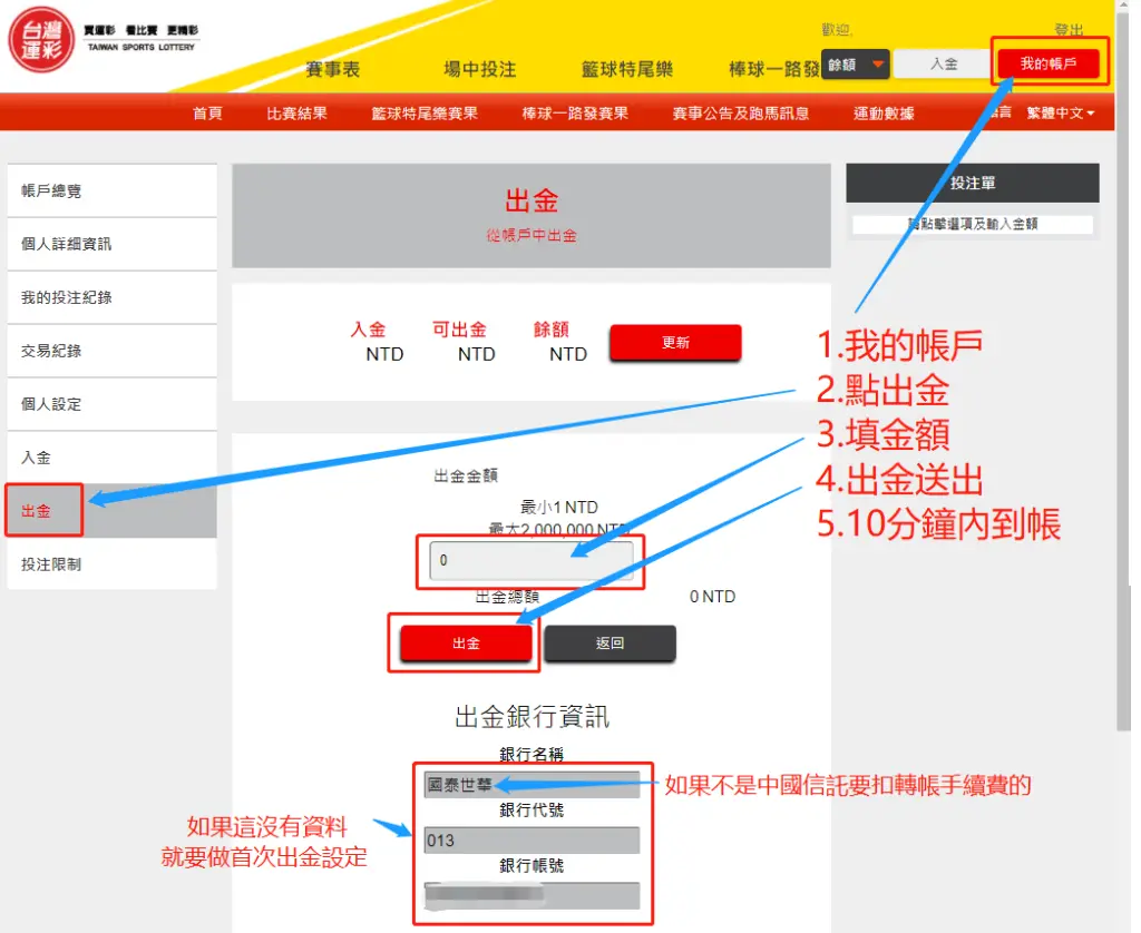 台灣運彩網路會員|出金|金來來運動商行